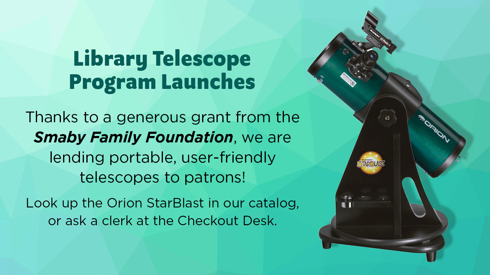 Library Telescope Program Launches